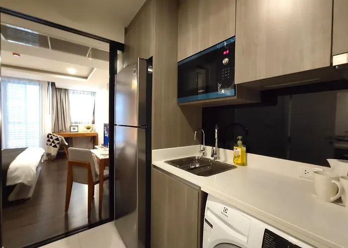 アパート Circle Rein Sukhumvit 12 #1br#pool&gym#near Terminal 21#max2
