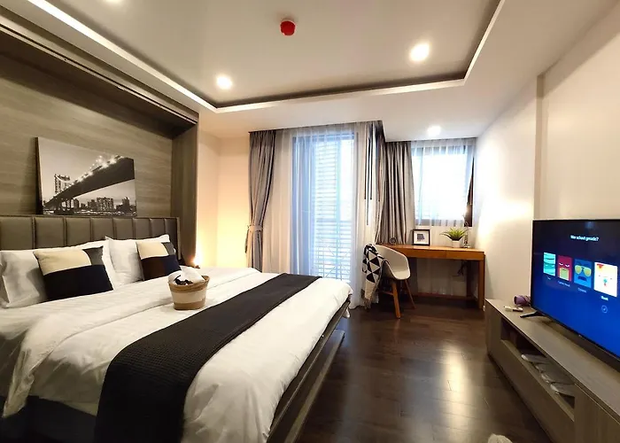アパート Circle Rein Sukhumvit 12 #1br#pool&gym#near Terminal 21#max2 バンコク都