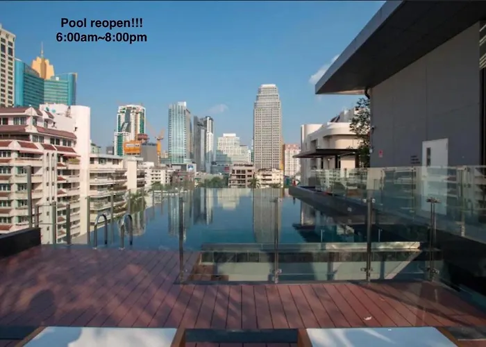 アパート Circle Rein Sukhumvit 12 #1br#pool&gym#near Terminal 21#max2 バンコク都